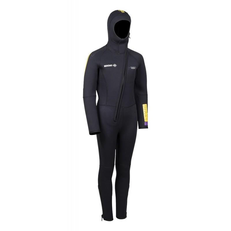 Echipament Scufundari - Costume neopren - 1DIVE JUNIOR - COMBINEZON INTREG DIN NEOPREN CU CAGULA INTEGRATA 7 MM