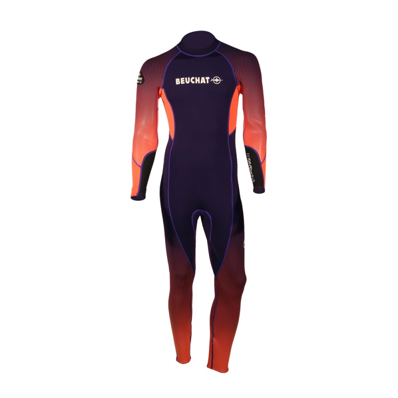 Echipament Snorkeling - Costum de snorkeling - BEUCHAT BY WATTS - 3MM COSTUM INTREG DIN NEOPREN BACK-ZIP - PURPLE  -  ROZ